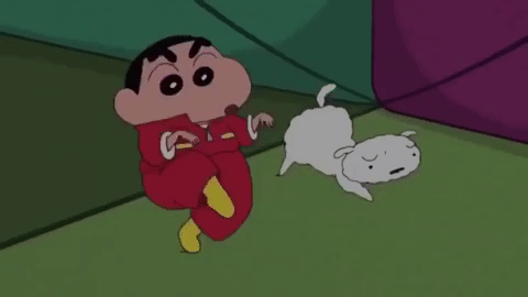 Shinchan Tip Toe Walk GIF