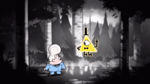 Shining Bill Cipher Looking Gideon GIF