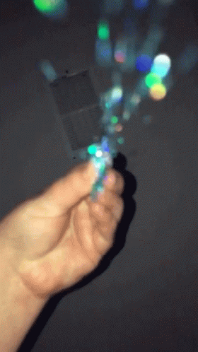 Shining Blue Falling Confetti GIF