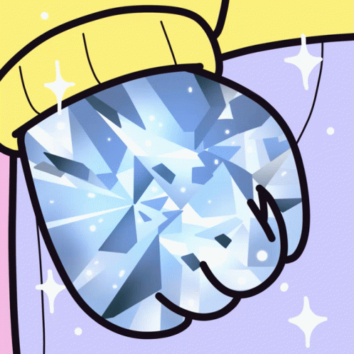 Shining Diamond Hands Trembling With Envy By Simpsons GIF