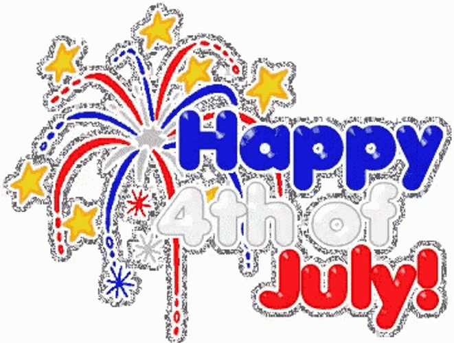 Shining Greeting Happy 4Th Of July GIF
