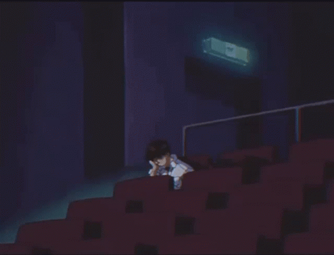Shinji Alone In Theater GIF