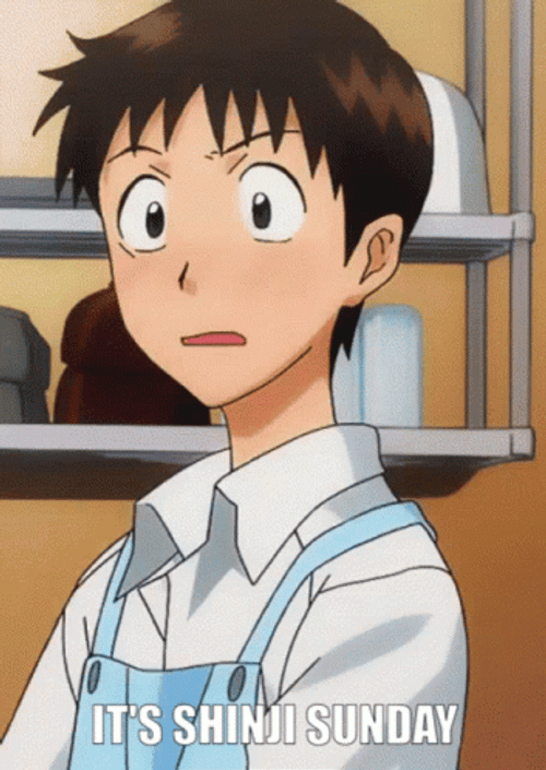 Shinji Blushing Shocked GIF