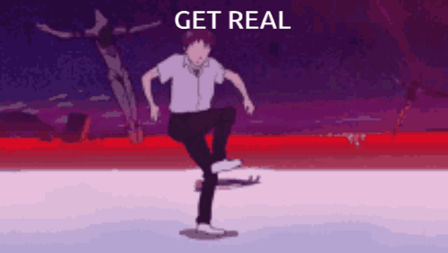 Shinji Dancing Get Real GIF
