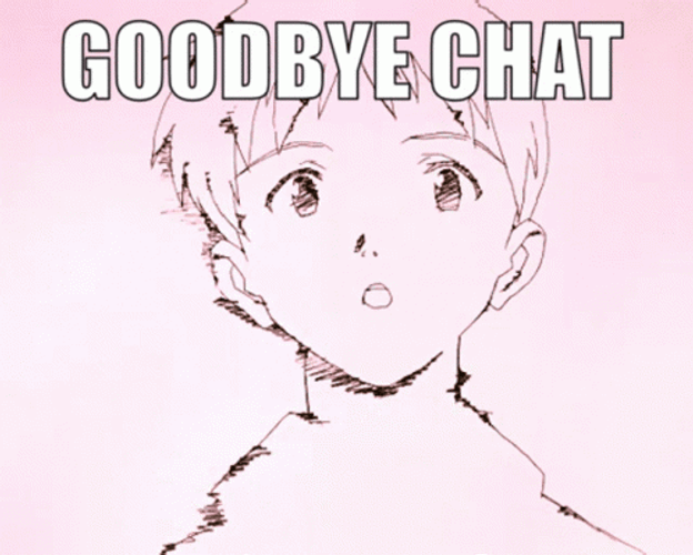Shinji Goodbye Chat GIF
