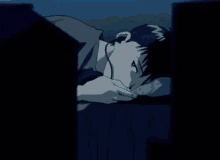 Shinji Ikari Alone In His Room At Night Evangelion GIF
