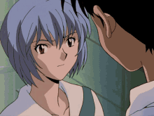 Shinji Ikari Gets Slapped By Rei Evangelion GIF