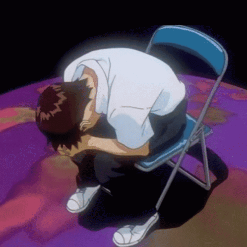 Shinji Ikari Sad Meme GIF