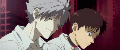 Shinji Playing Piano With Friend GIF