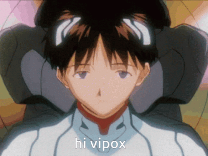 Shinji Says Hi Vipox GIF