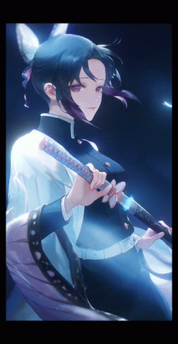 Shinobu Anime Fiery Sword GIF