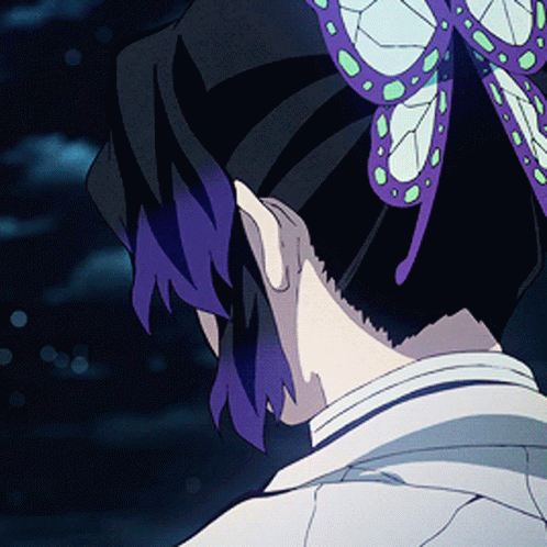 Shinobu Anime Windswept Hair GIF