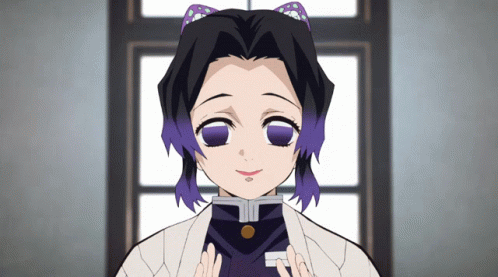 Shinobu Kocho Anime Feeling Gratified GIF