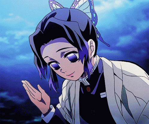 Shinobu Kocho Anime Greetings GIF