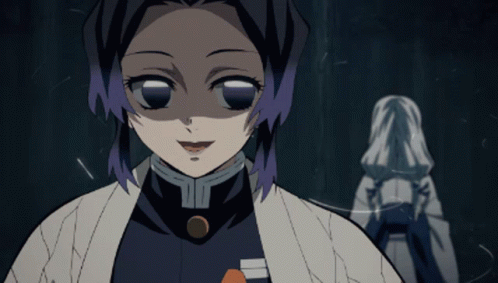 Shinobu Kocho Anime Scene Spider Demon GIF