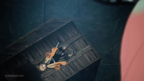 Shinobu Kocho Falling Down On Zenitsu GIF