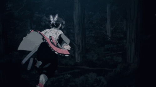 Shinobu Kocho Jumping On The Trees GIF