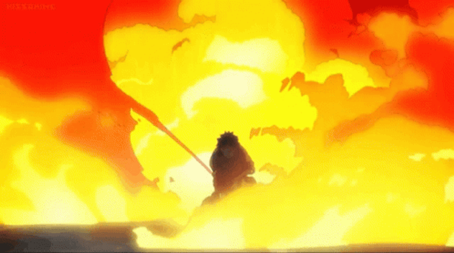Shinra Kusakabe Enormous Fire Power Burst GIF