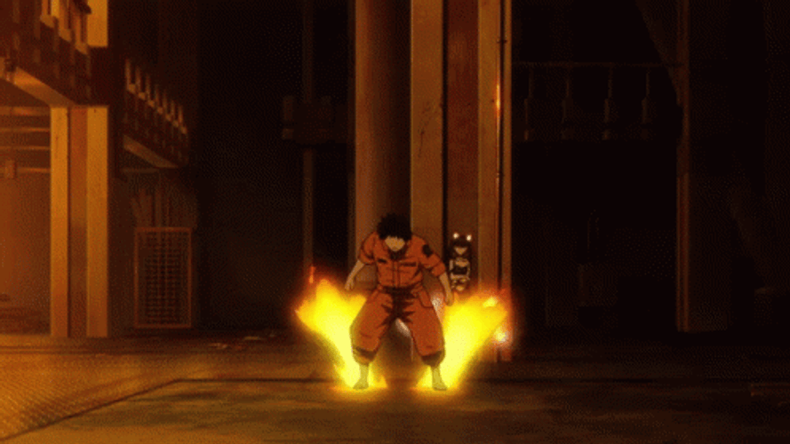 Shinra Kusakabe Fire Force Savage Duel GIF