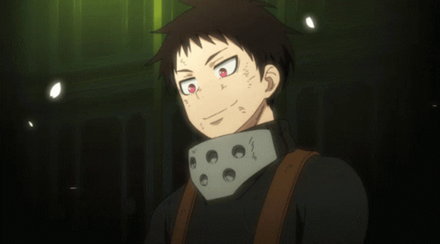 Shinra Kusakabe Intense Gaze Fire Force GIF