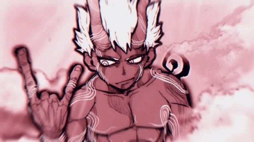 Shinra Love Hand Gesture Moving Sketch GIF