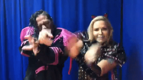 Shinsuke Nakamura Natalya Neidhart Match My Freak GIF