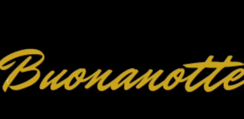 Shiny Gold Buonanotte Greeting GIF