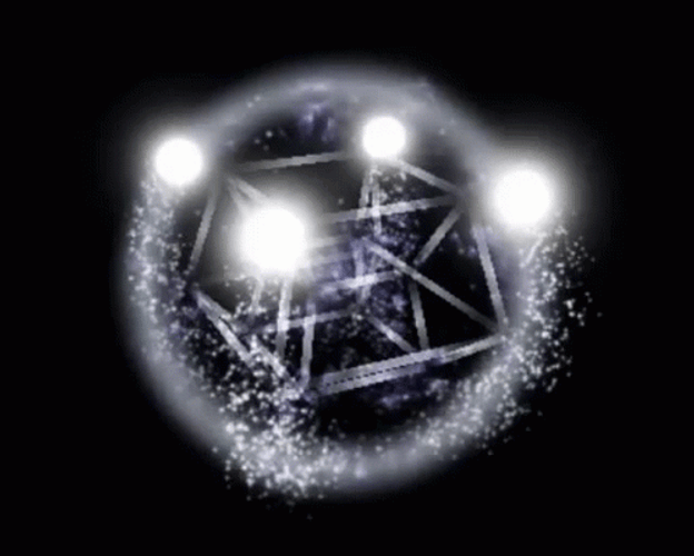 Shiny Orbital Tesseract Loop GIF