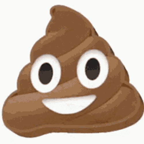 Shiny Three Dimensional Poop Emoji GIF