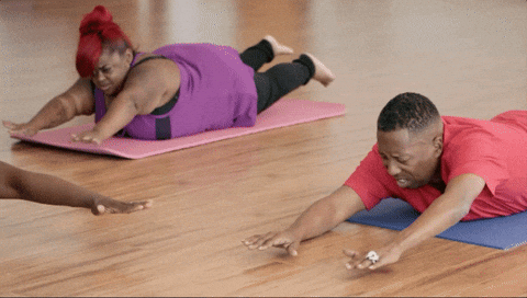 Shirlene Pearson Tries To Be Flexible GIF