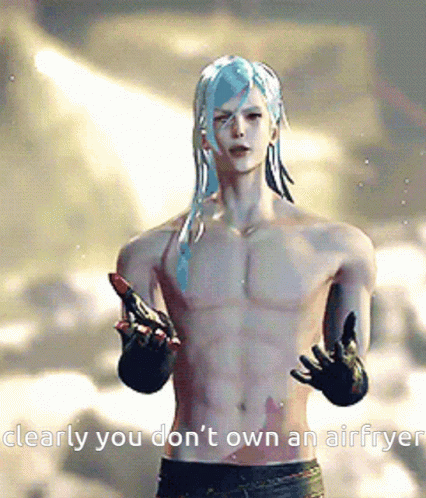 Shirtless Anime Character You Don't Own Air Fryer