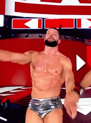 Shirtless Bearded Wrestler Dancing