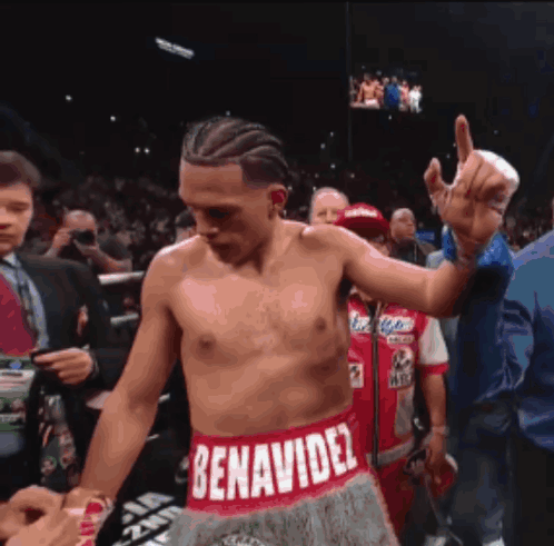 Shirtless Boxer Wearing Benavidel Belt