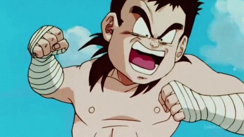 Shirtless Cartoon Character Fighting