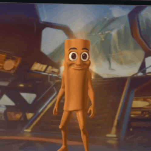 Shirtless Cartoon Character In Dark Room GIF