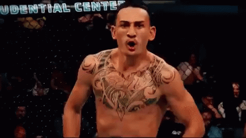 Shirtless Fighter With Chest Tattoo