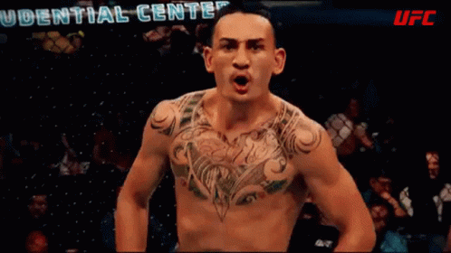 Shirtless Fighter with Tattoo