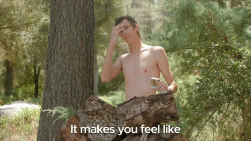 Shirtless Man by Tree It Makes You Feel Like