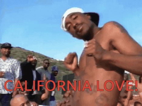 Shirtless Man Dancing California Love GIF