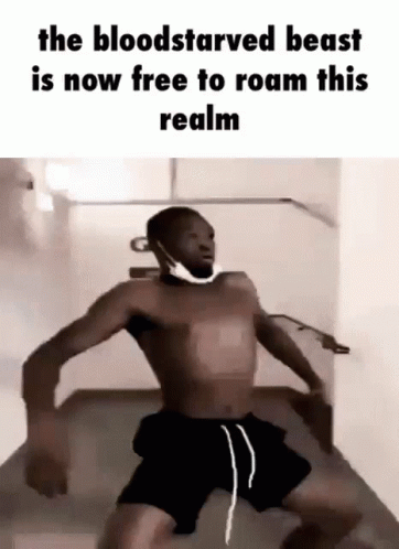 Shirtless Man Dancing With Mask