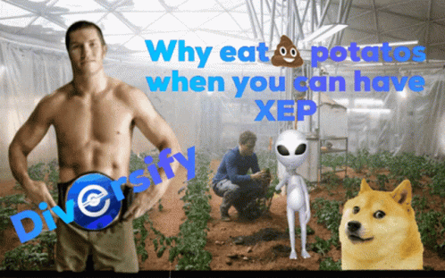 Shirtless Man Greenhouse Why Eat Potatoes When You Can Have XP GIF