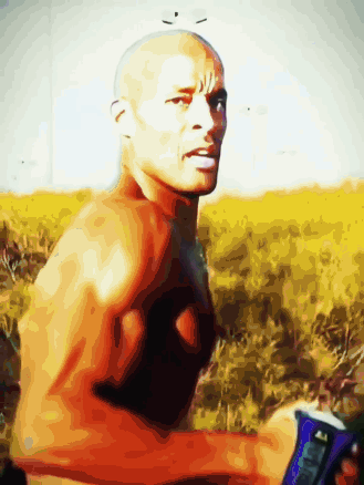 Shirtless Man Holding Gatorade