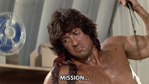 Shirtless Man Holding Knife Mission