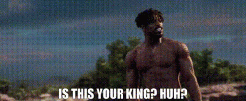 Shirtless Man in Field Is This Your King
