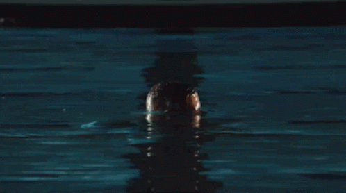 Shirtless Man in Water Saying Baby