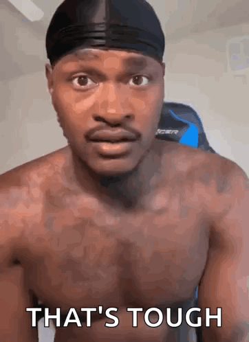 Shirtless Man Making Funny Face