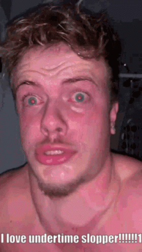 Shirtless Man Making Funny Face I Love Undertime Stopper
