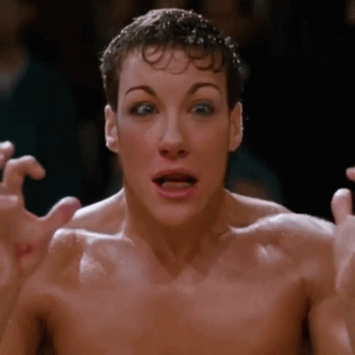 Shirtless Man Making Funny Face GIF