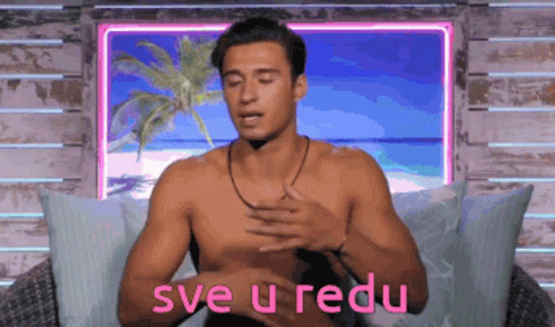 Shirtless Man on Couch sve u redu Pink
