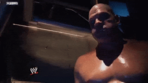 Shirtless Man On Wrestling Show GIF